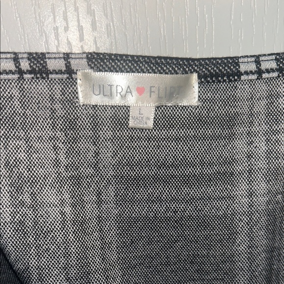 Ultra Flirt Black and White Plaid Dress - Picture 3 of 3